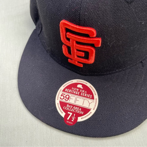 MLB San Francisco Giants SF baseball hat new era - size 7 1/2 - Picture 4 of 8